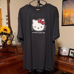 Anti Social Social Club Black Hello Kitty Tee